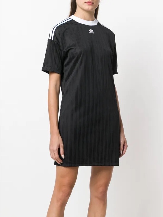 adidas Dresses & Skirts - Adidas originals Black and White Trefoil Three-Stripe T-Shirt Dress